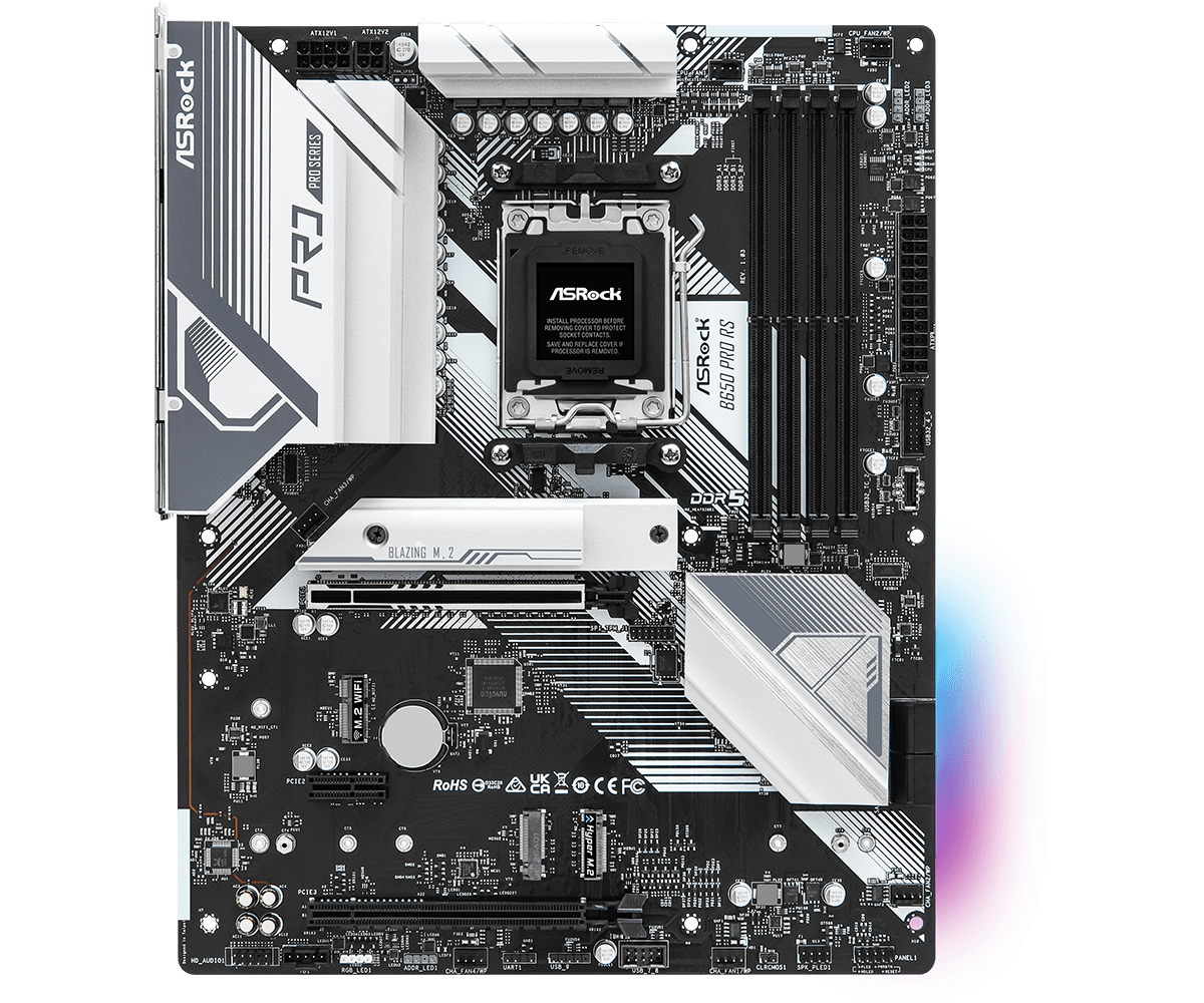 لوحة أم ASROCK B650 PRO RS AMD - مراجعة X870E Atx Motherboard وسعره
