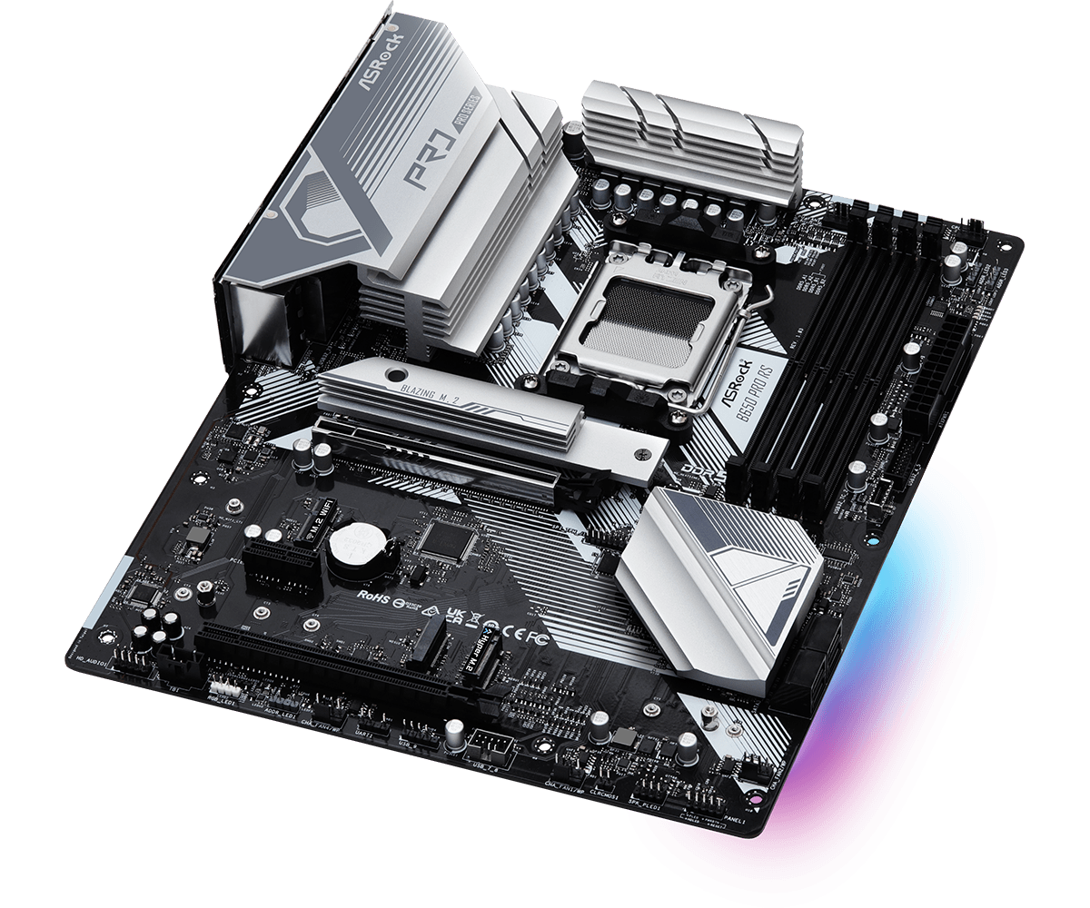 لوحة أم ASROCK B650 PRO RS AMD - مراجعة X870E Atx Motherboard وسعره