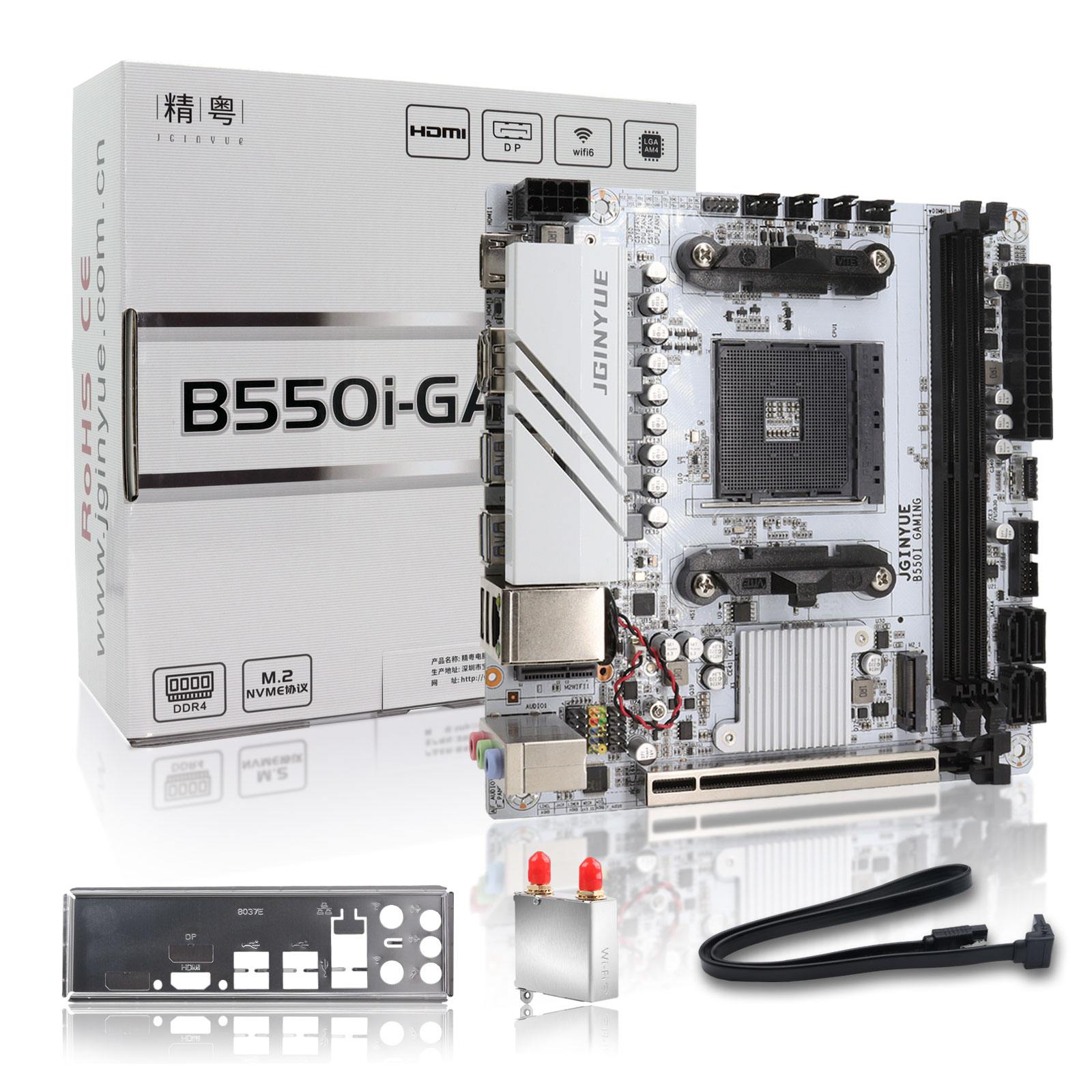 لوحة أم JGINYUE AMD B550 AM4 M - مراجعة X870E Atx Motherboard وسعره